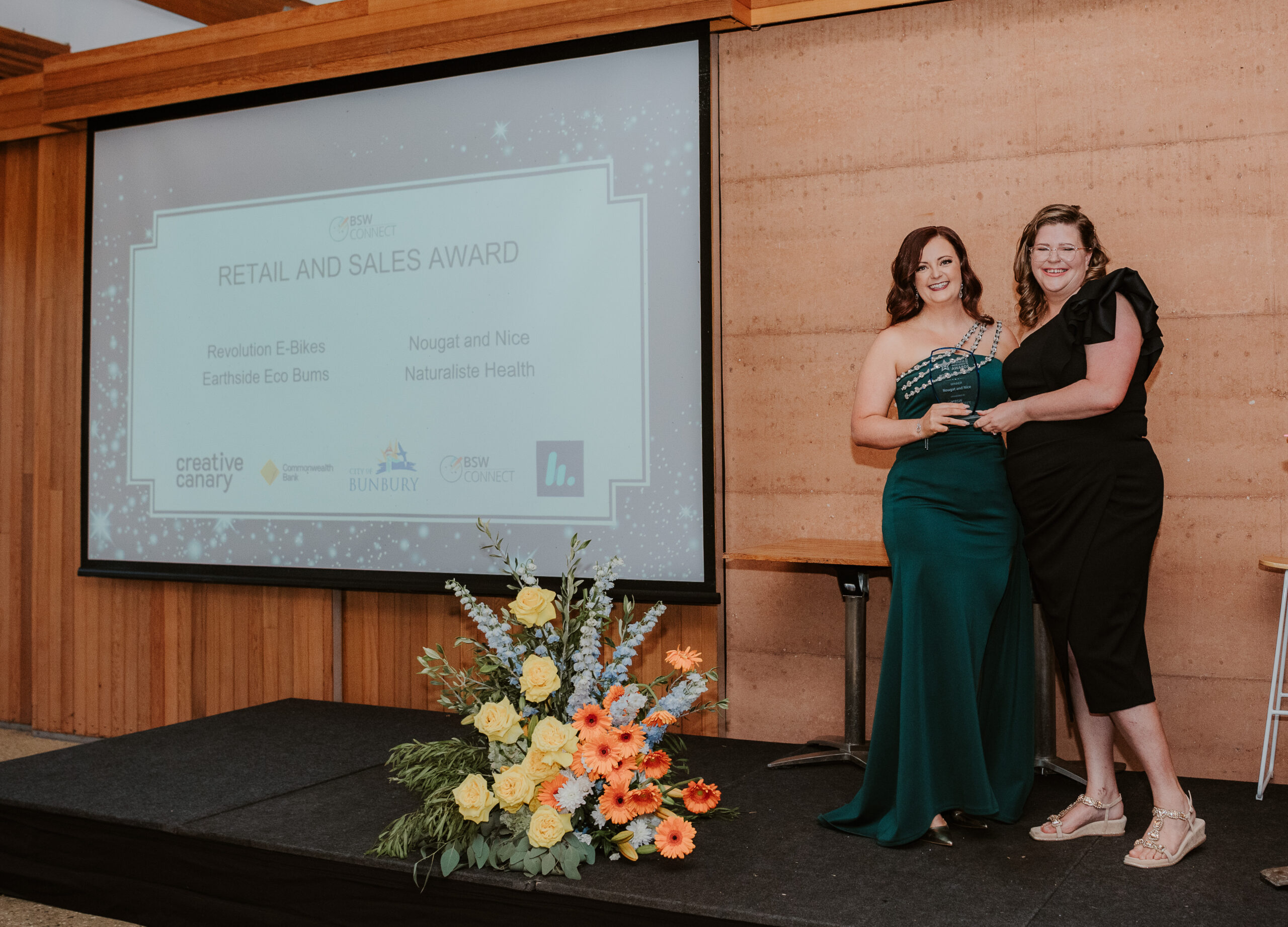 Nougat and Nice receiving BSW Connect Retail and Sales Experience Award 2025