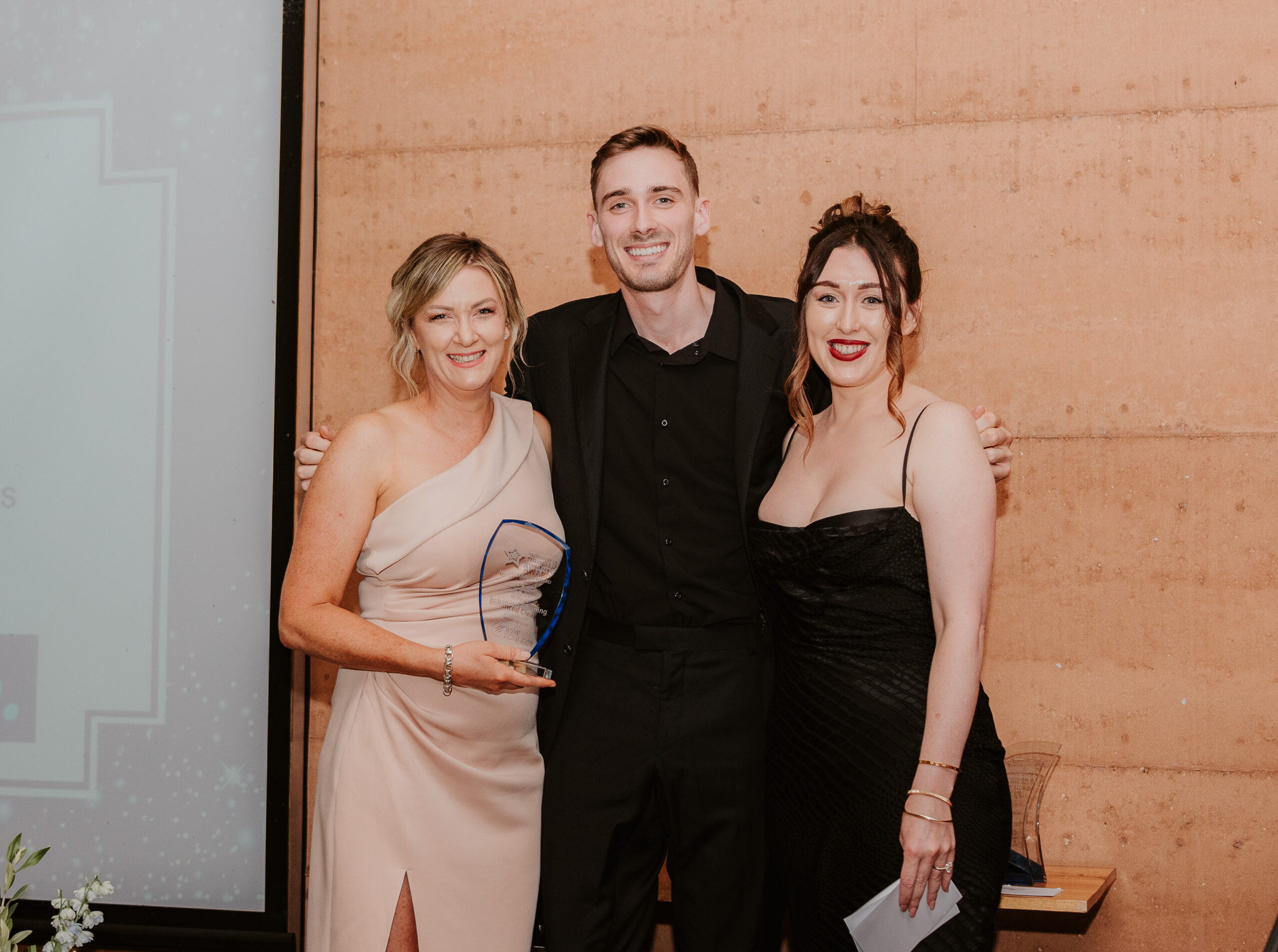 Enhanced Cleaning winning the BSW Connect Medium Business Award 
